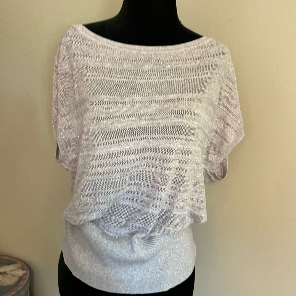 Lavender sparkle sweater